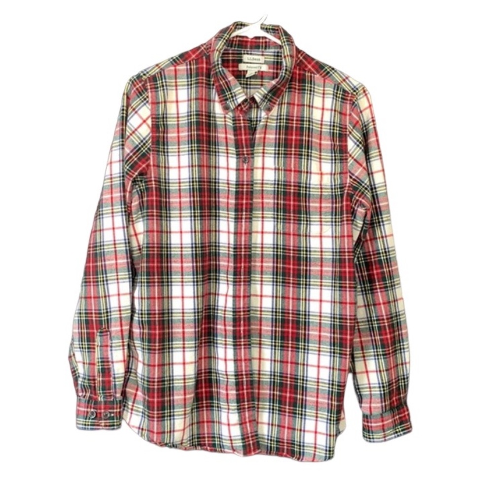 L. L. Bean Womenβs Relaxed Fit Plaid Flannel Shirt